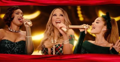 Mariah Carey teams up with Ariana Grande and Jennifer Hudson for “Oh Santa!”