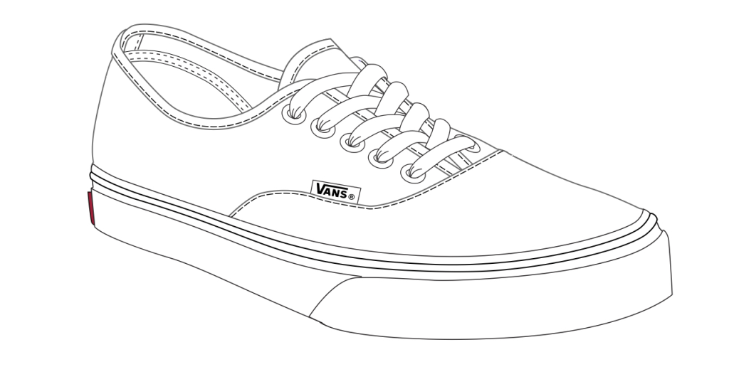 shoe vans drawing