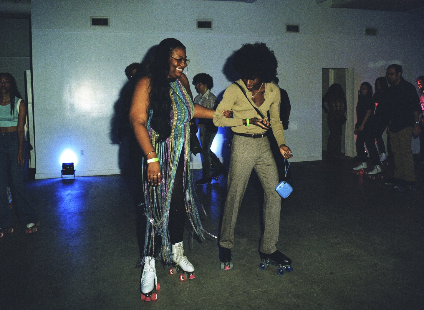 See the lush looks from a ’70s-themed Brooklyn skate party