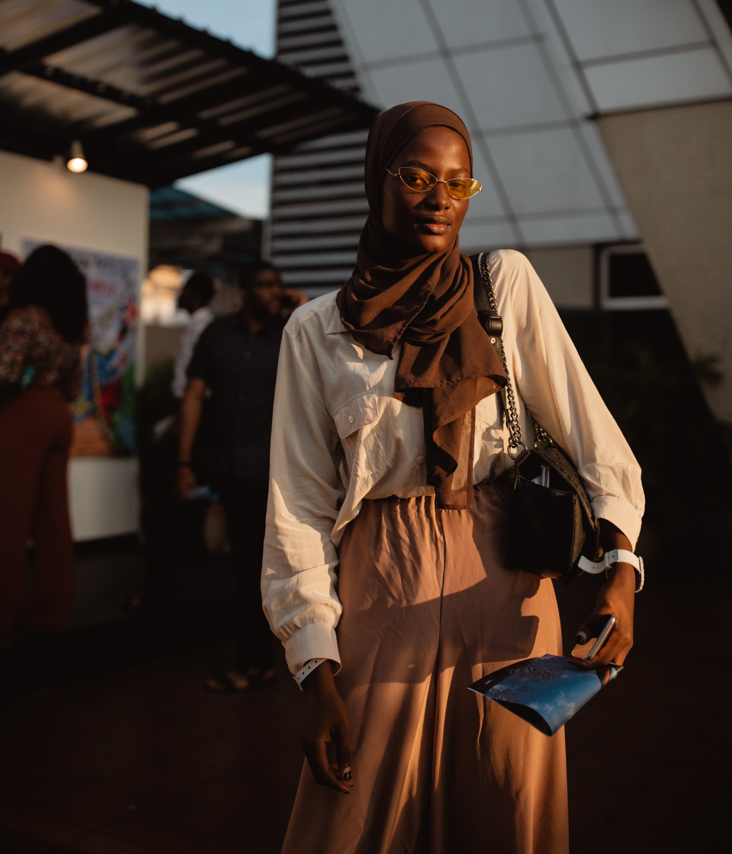 At ART X Lagos, dusk gave simple solids and bold patterns a whole new life