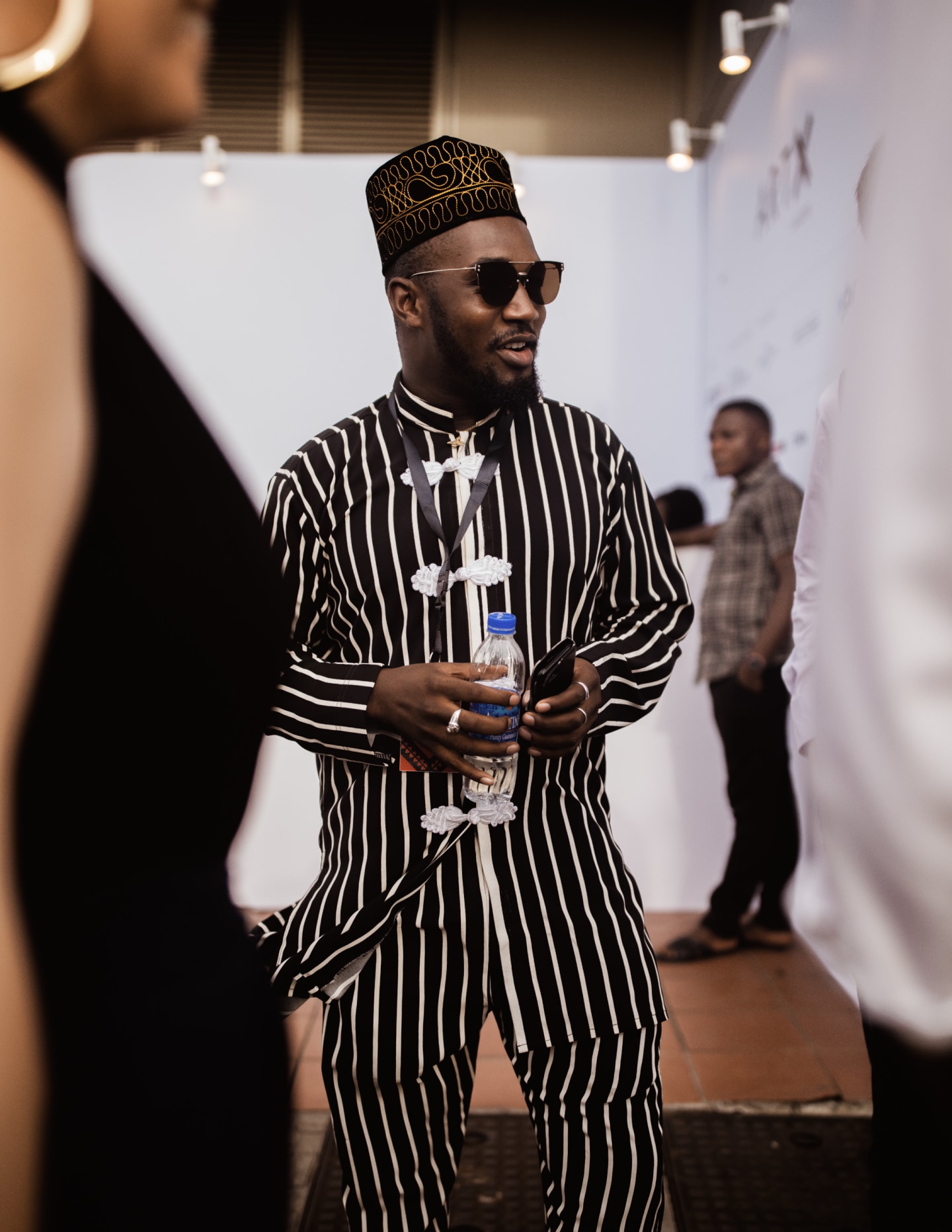 At ART X Lagos, dusk gave simple solids and bold patterns a whole new life