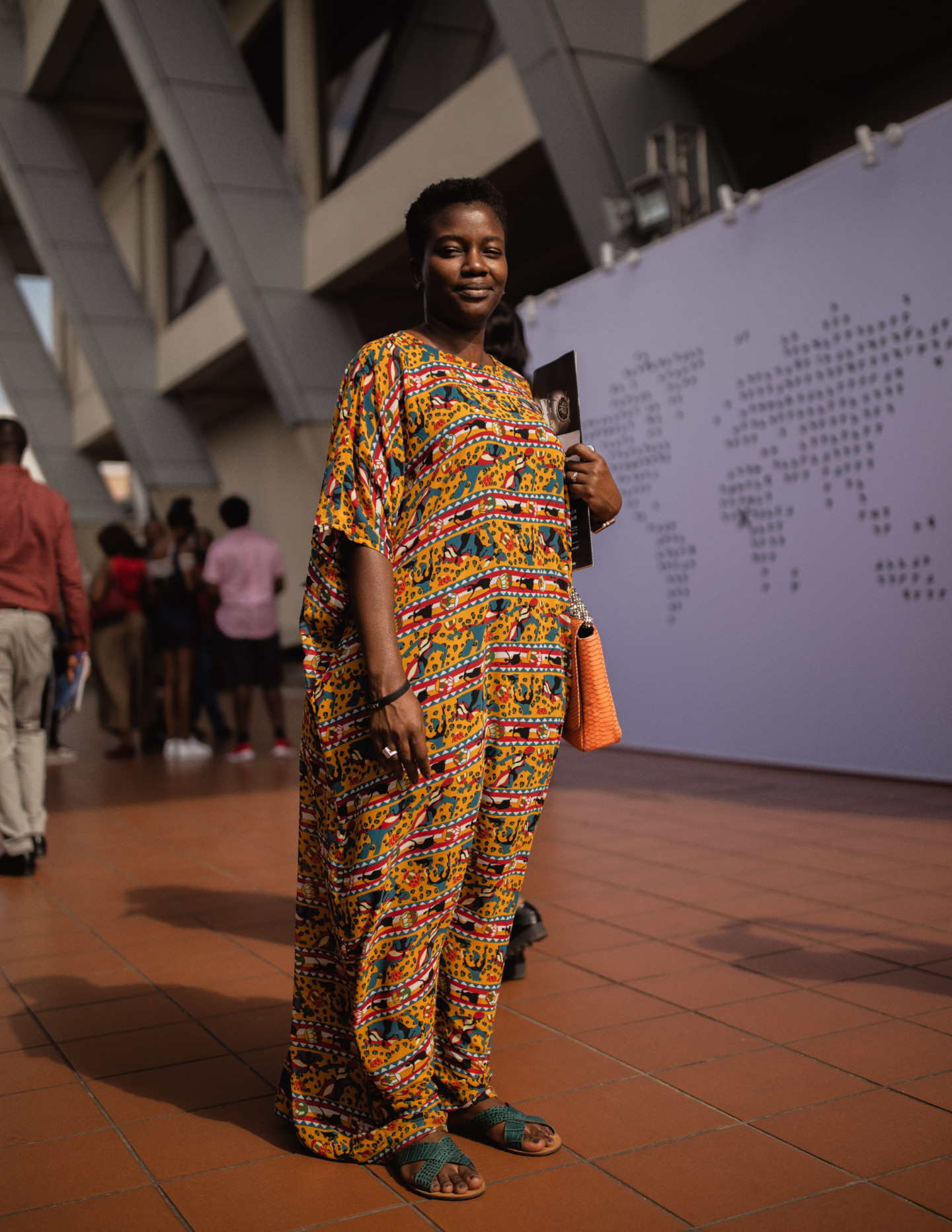 At ART X Lagos, dusk gave simple solids and bold patterns a whole new life