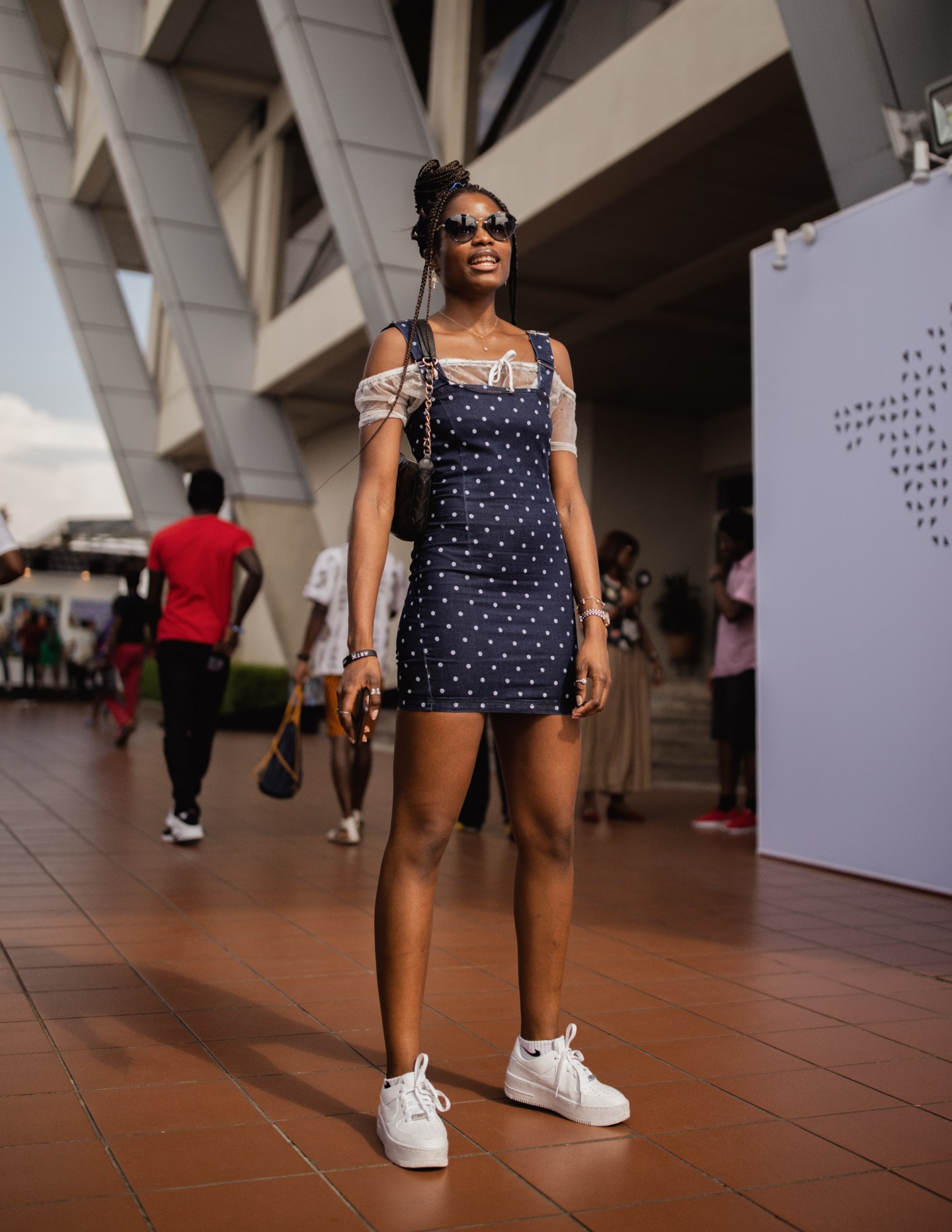 At ART X Lagos, dusk gave simple solids and bold patterns a whole new life