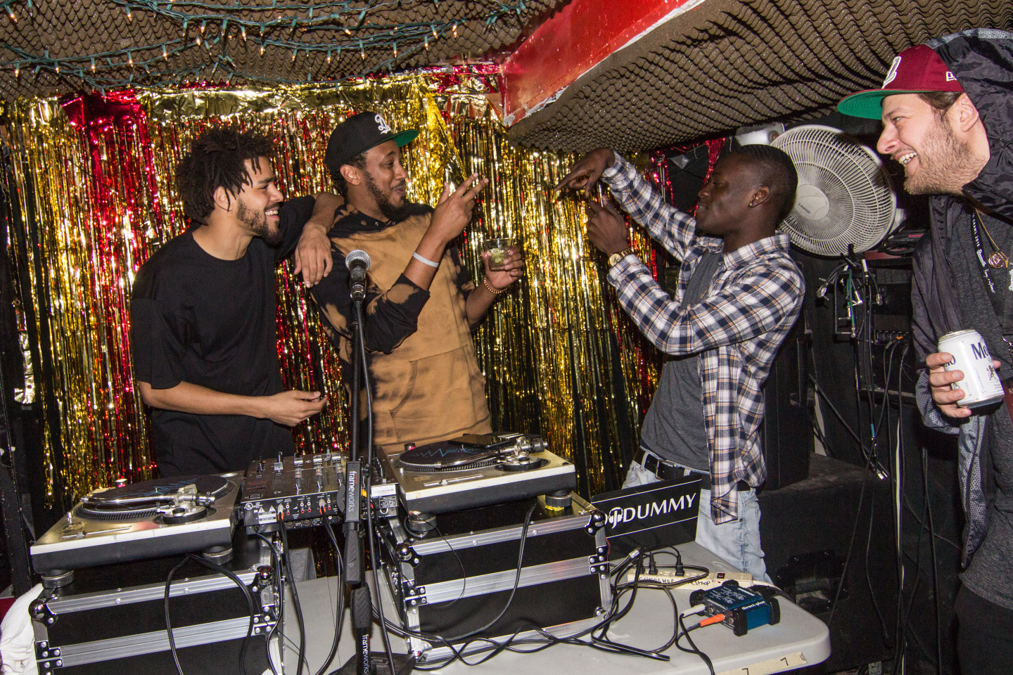 Inside J. Cole and Dreamville’s Surprise New York Bar Crawl 