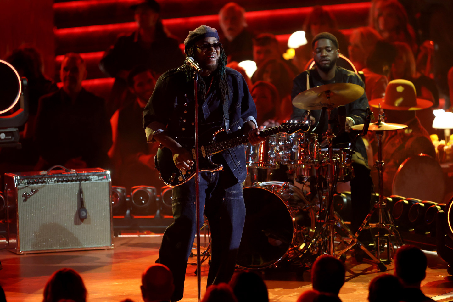 Leon Thomas’s 2026 Grammy look was denim couture