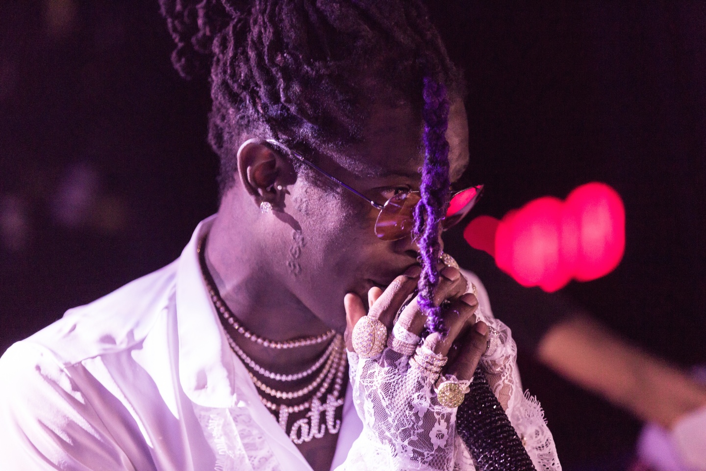 Young Thug Embraces Purple And Lace For Prince