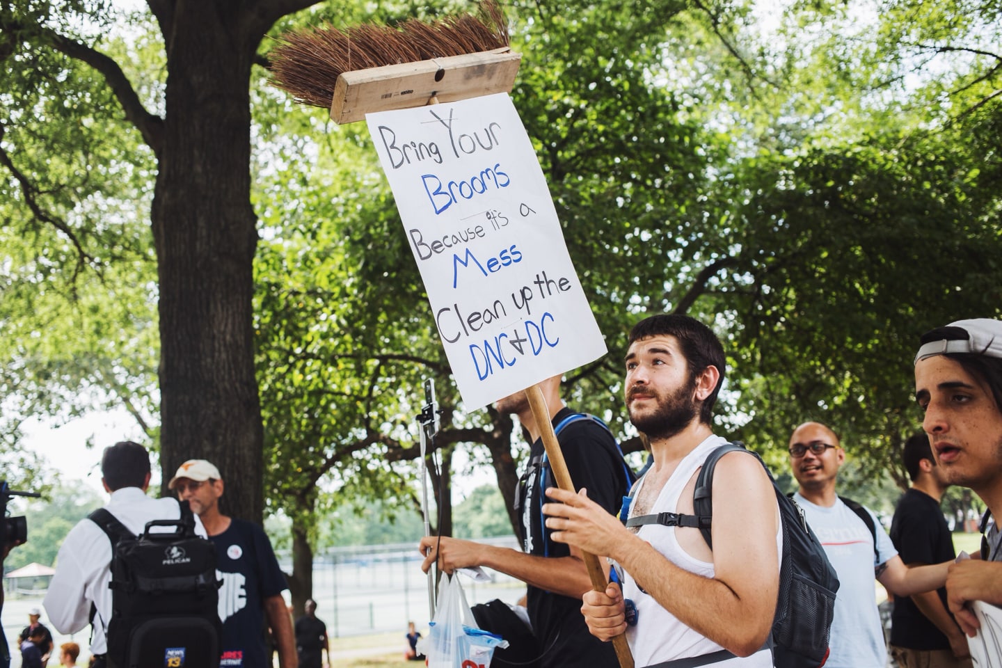 This Is What It Was Like Outside The Democratic National Convention