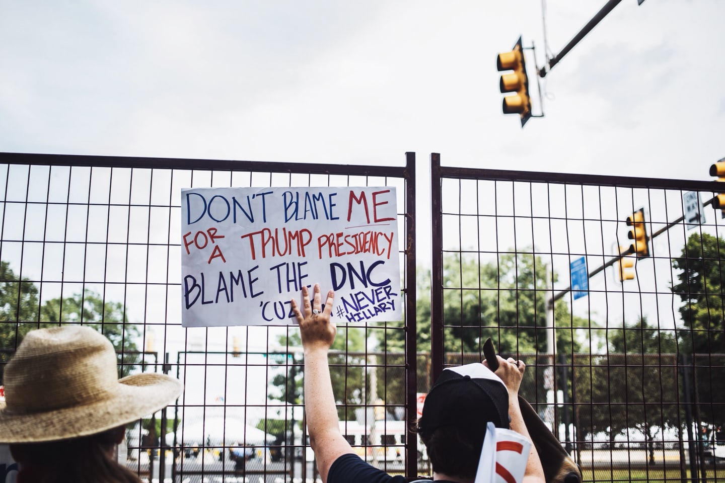 This Is What It Was Like Outside The Democratic National Convention