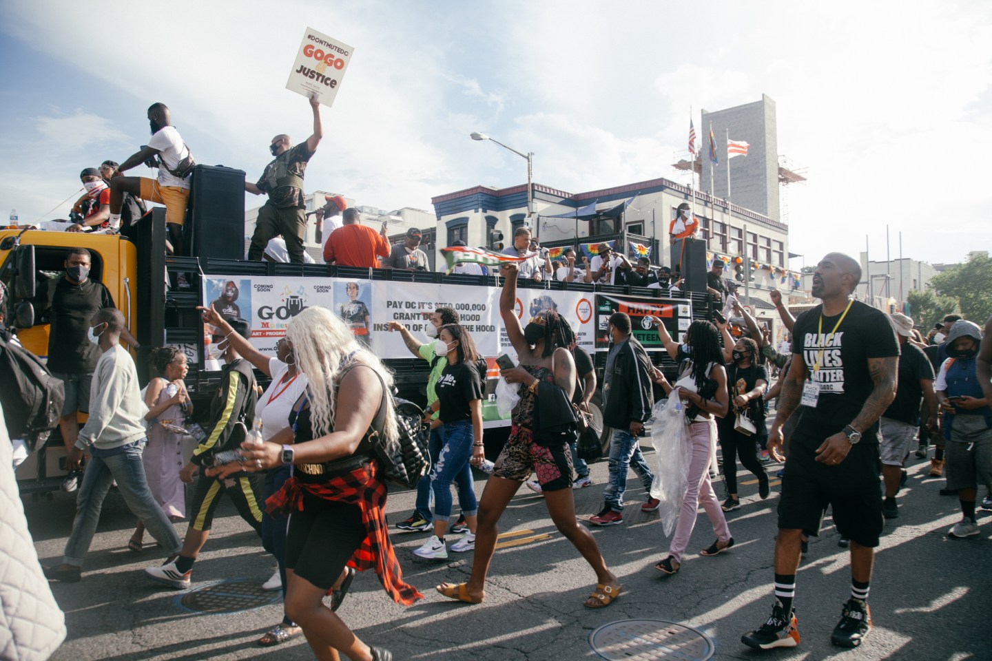 Some of D.C.’s most iconic go-go bands paraded the city for Juneteenth