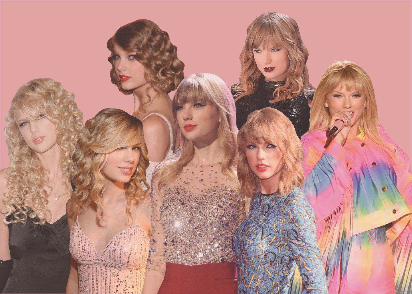6. Taylor Swift's Pink and Blue Hair Evolution - wide 1