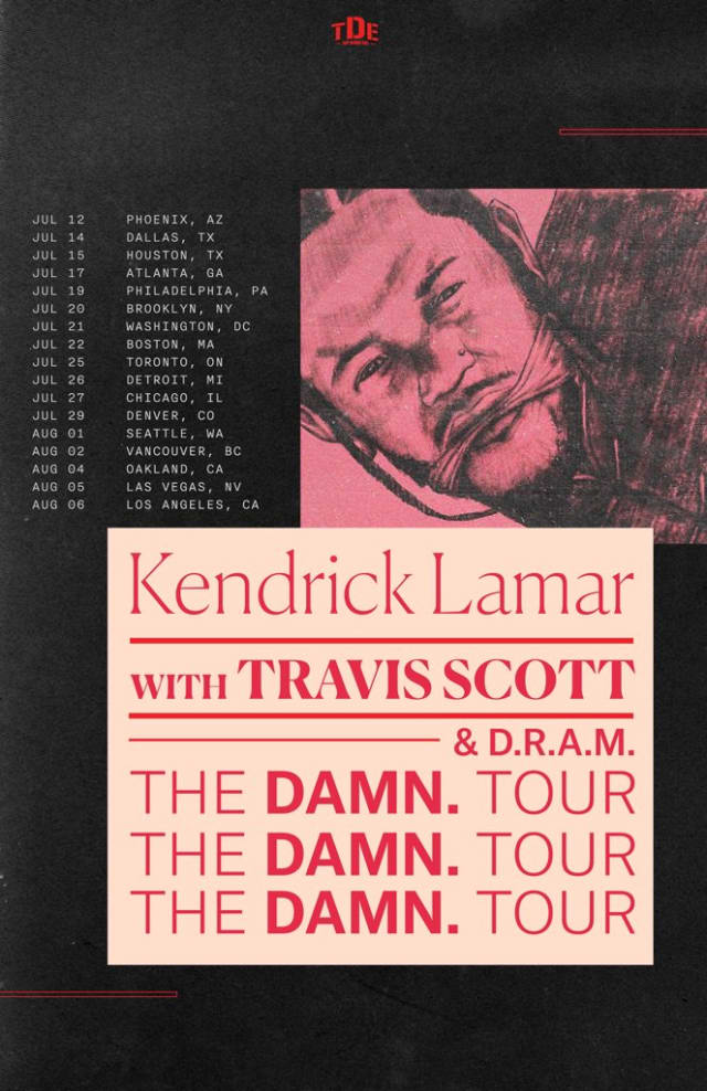 ケンドリックラマー Kendrick Lamar DAMN TOUR 2017 Kendrick Lamar Announced The DAMN. Tour | The FADER