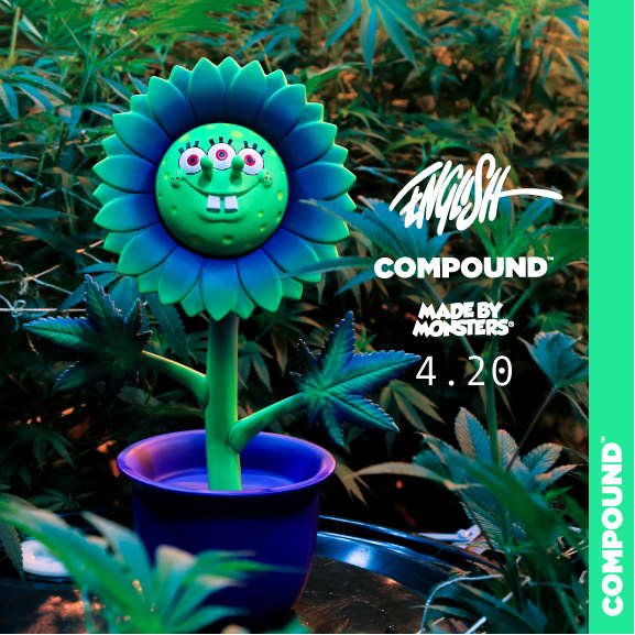 HAZE BOB HAPPY PLANT ron english 　スポンジボブ The Compound's Set Free announces new line of weed-themed toys