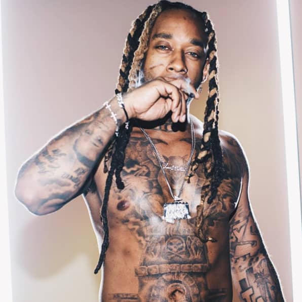Font on Ty Dolla Signs neck tattoo  ridentifythisfont