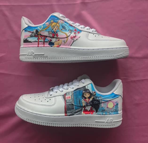 hand painted air force ones