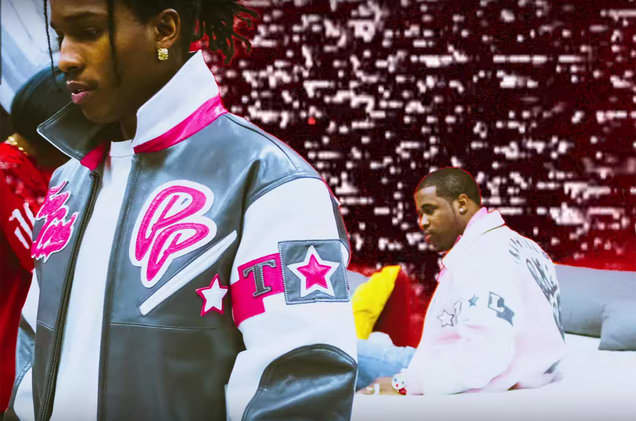 MRBLD on X: A$AP Rocky with the Supreme/Louis Vuitton Pants   / X