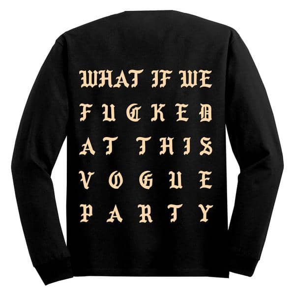 Kanye West Releases Vogue Party Long Sleeve T-Shirt | The FADER