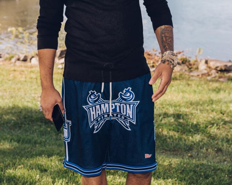 Hampton university basketball shorts store