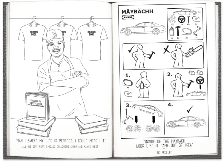 Download Chance The Rapper S Coloring Book Lyrics Are Now In A Real And Free Coloring Book The Fader