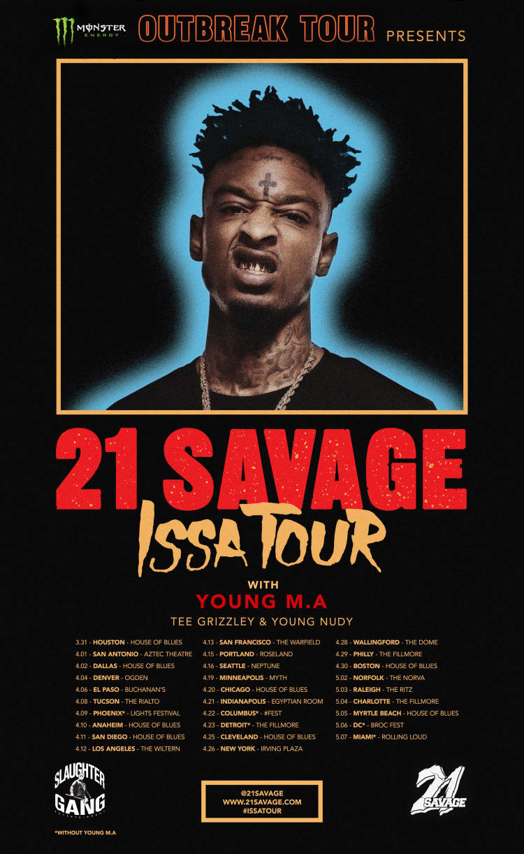 21 Savage Announces North American Tour