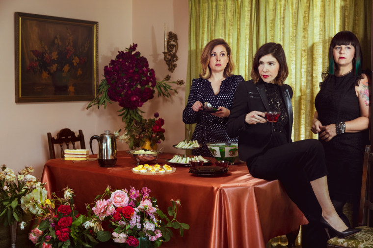 Listen to the title track from Sleater-Kinney’s new LP, <i>The Center Won’t Hold</i>