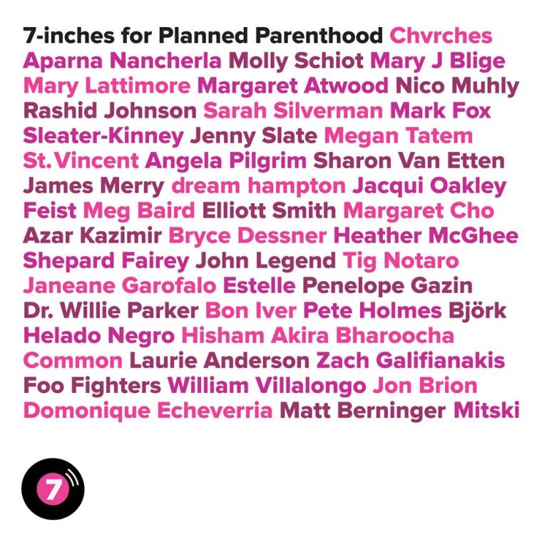 Bon Iver, Björk, And Mary J. Blige Contribute Towards 7-inches for Planned Parenthood