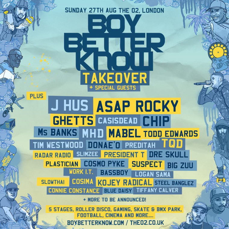 J Hus And A$AP Rocky Join The Line-Up For BBK’s London Festival