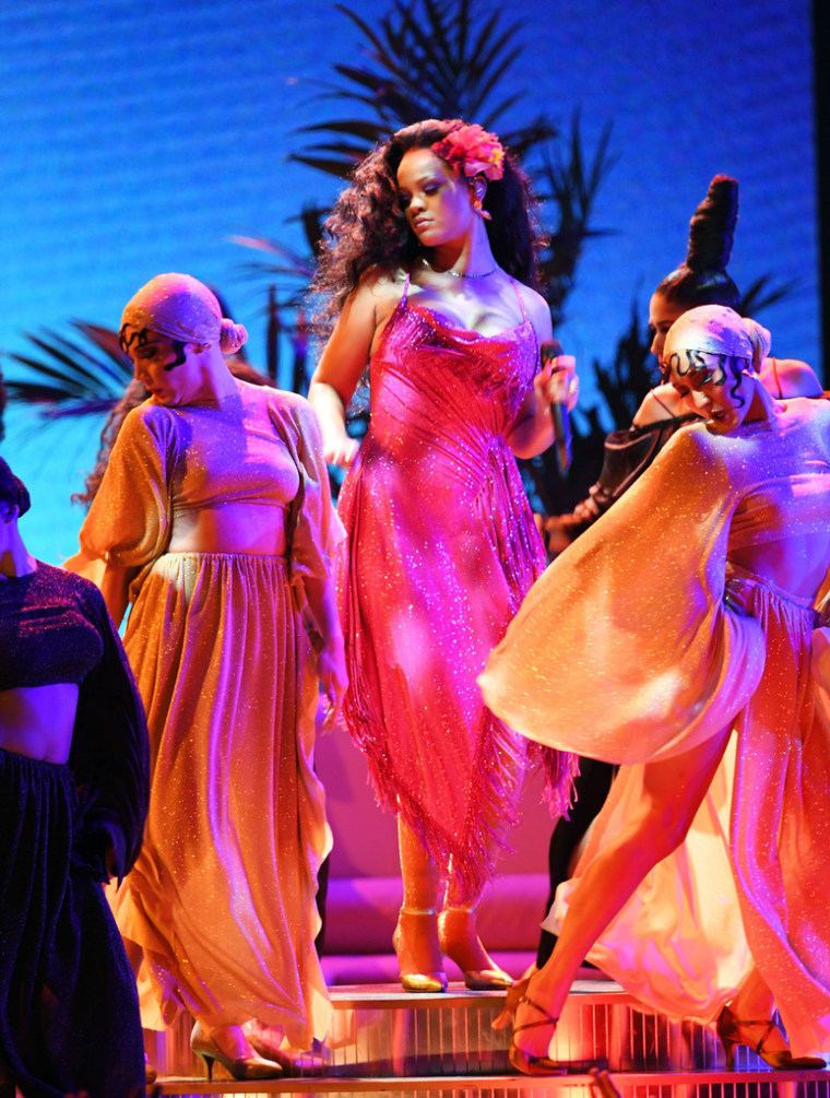 Watch DJ Khaled, Rihanna, and Bryson Tiller perform “Wild Thoughts” at The Grammys