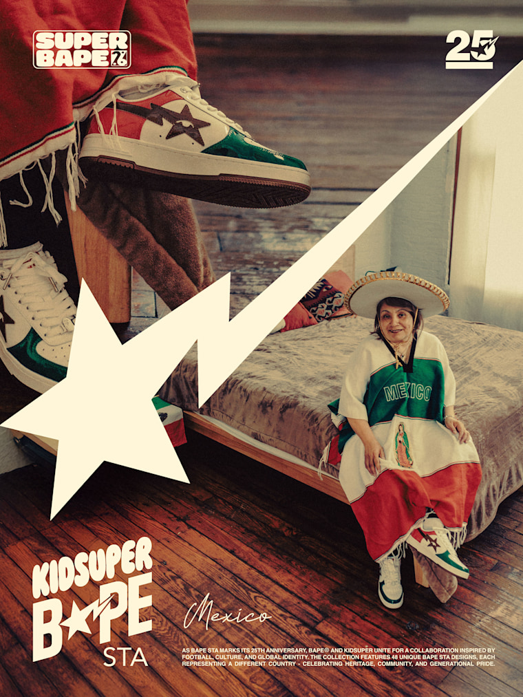 BAPE and KidSuper made 48 sneakers for the 2026 FIFA World Cup
