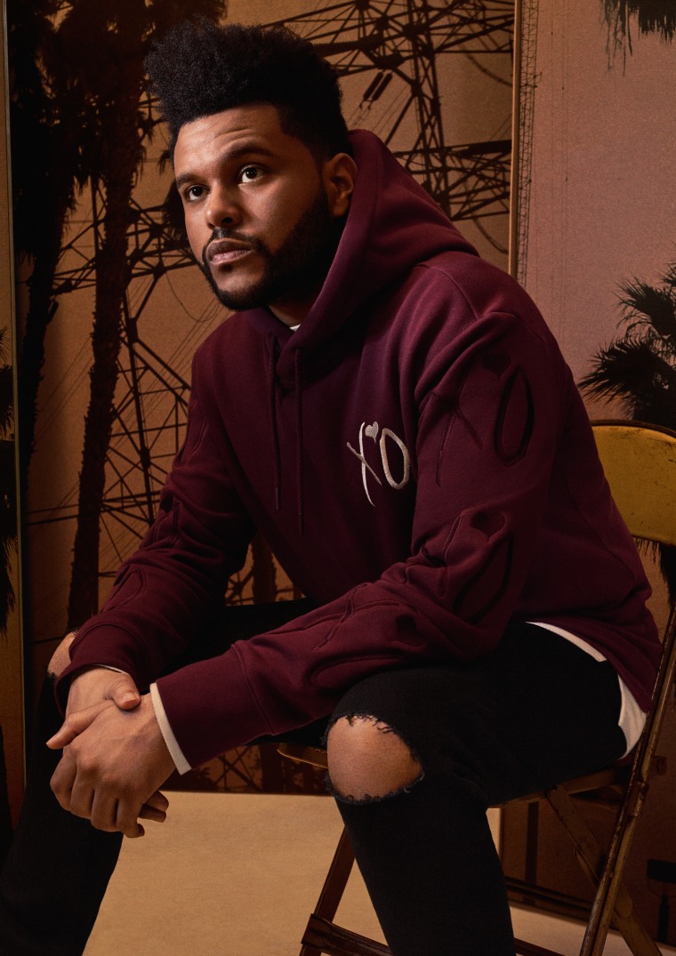 The Weeknd Cross Hoodie, XO The Weeknd Merch, Tour Clothing (Infrared -  Custom City