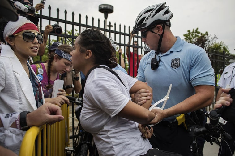 Pro-Bernie Sanders Protesters Were Detained Outside The Democratic National Convention