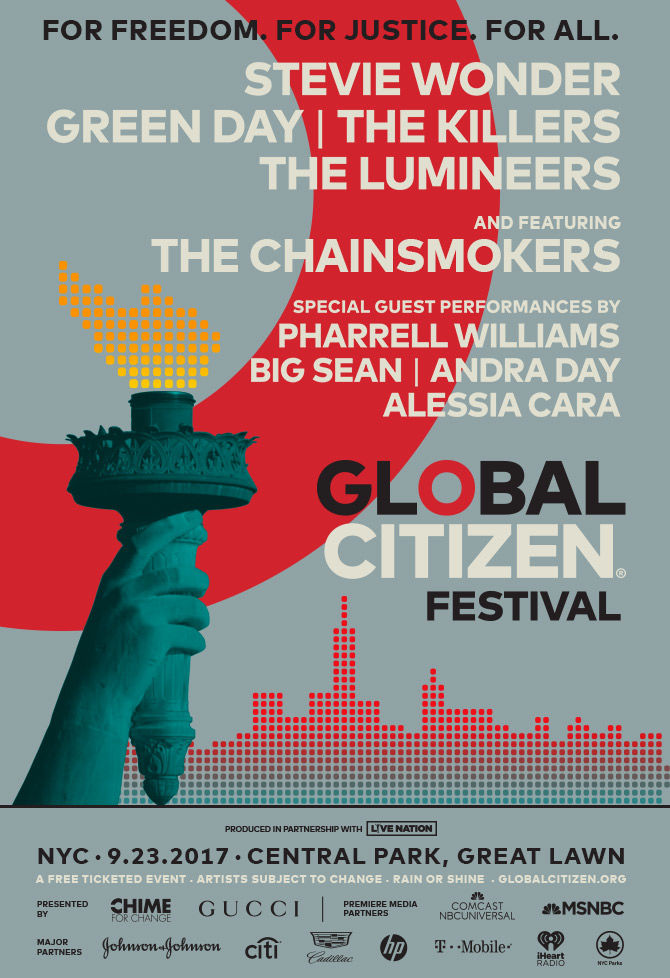 Livestream The 2017 Global Citizen Festival Right Now