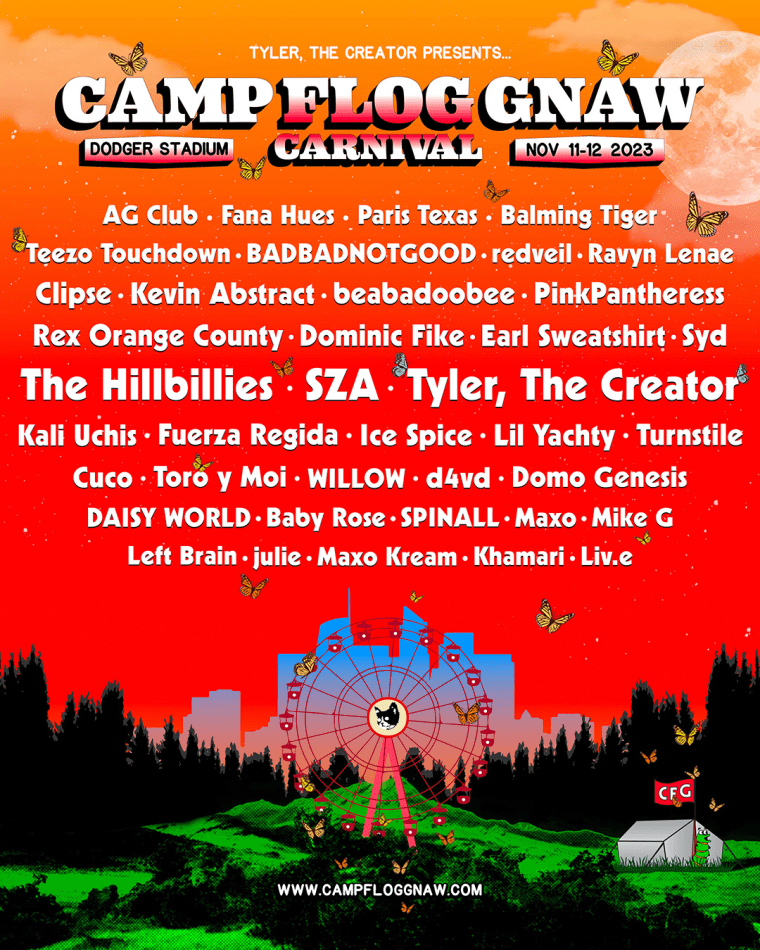 Tyler, the Creator announces Camp Flog Gnaw 2023 lineup The FADER