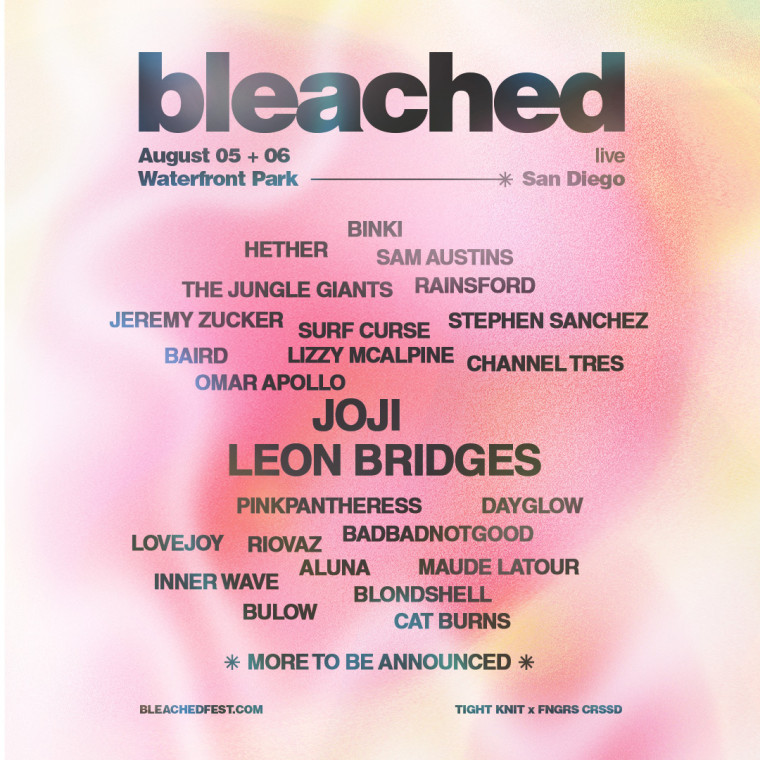 Joji and Leon Bridges to headline inaugural Bleached Festival