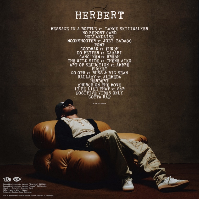 Ab-Soul unveils <i>Herbert</i> cover art and tracklist