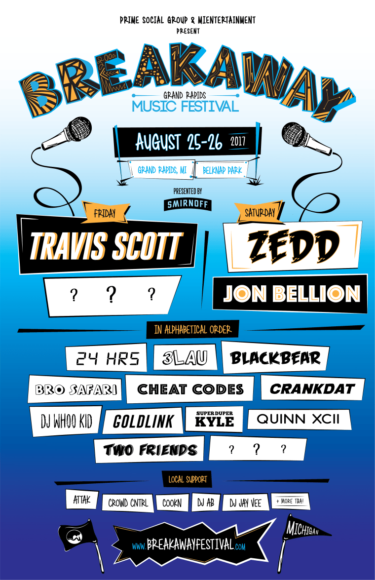 Travis Scott, Diplo, And Lil Yachty Confirmed For Breakaway Festival 2017