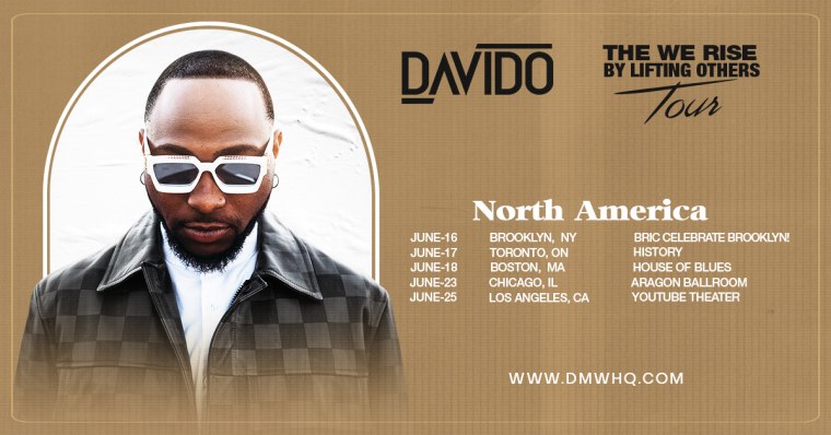 Davido announces 2022 North American tour