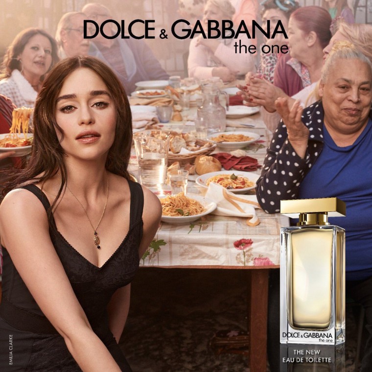 emilia clarke for dolce and gabbana