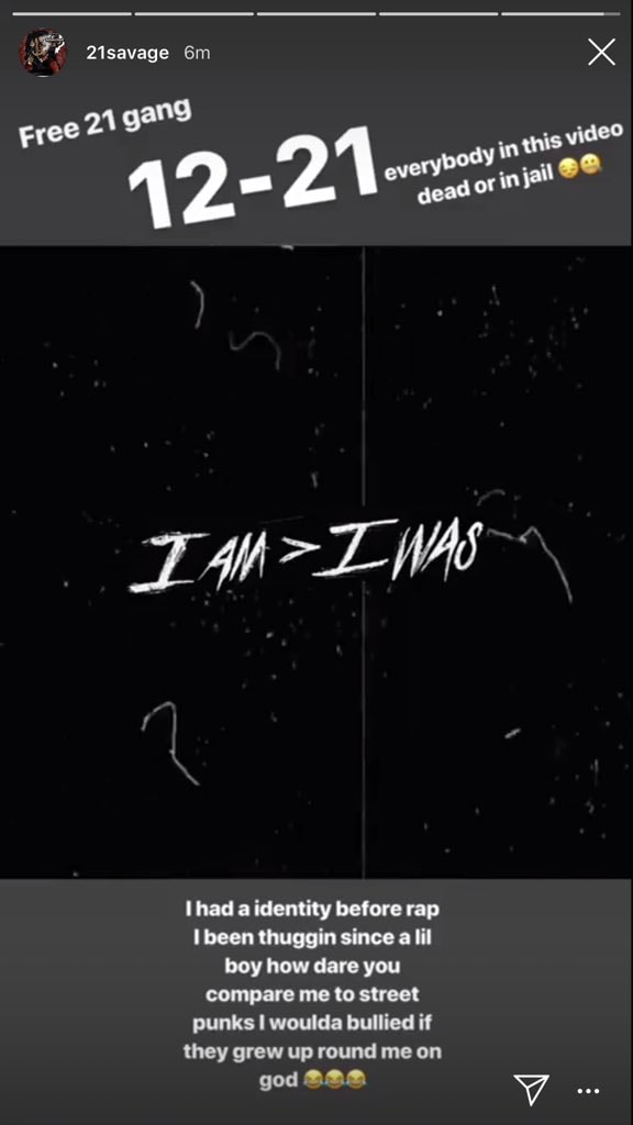 21 Savage says new album <i>I Am > I Was</i> will drop December 21
