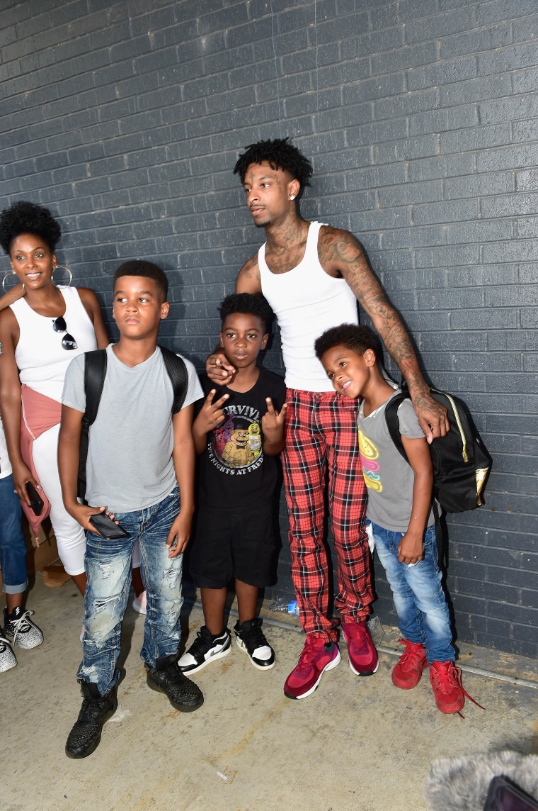 21 Savage donates school supplies, haircuts at back-to-school drive