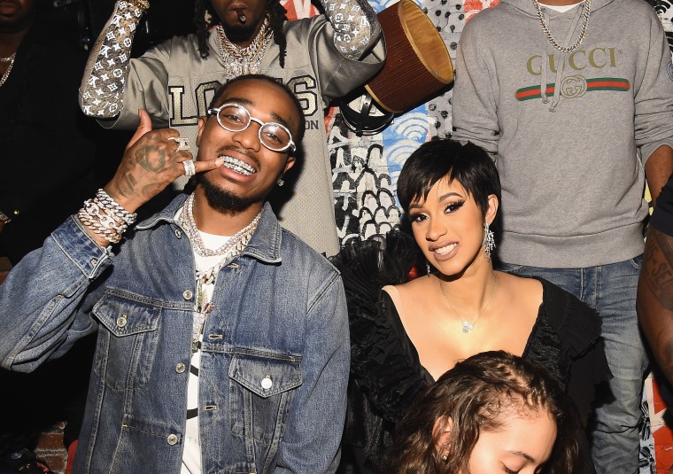 Cardi B previewed a new song at a VMAs afterparty last night