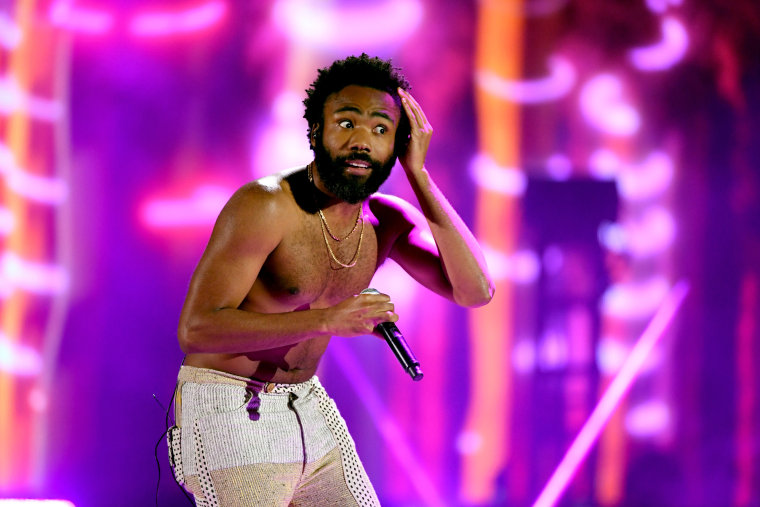 Donald Glover now has a bleached beard and also a digitally augmented doppelganger