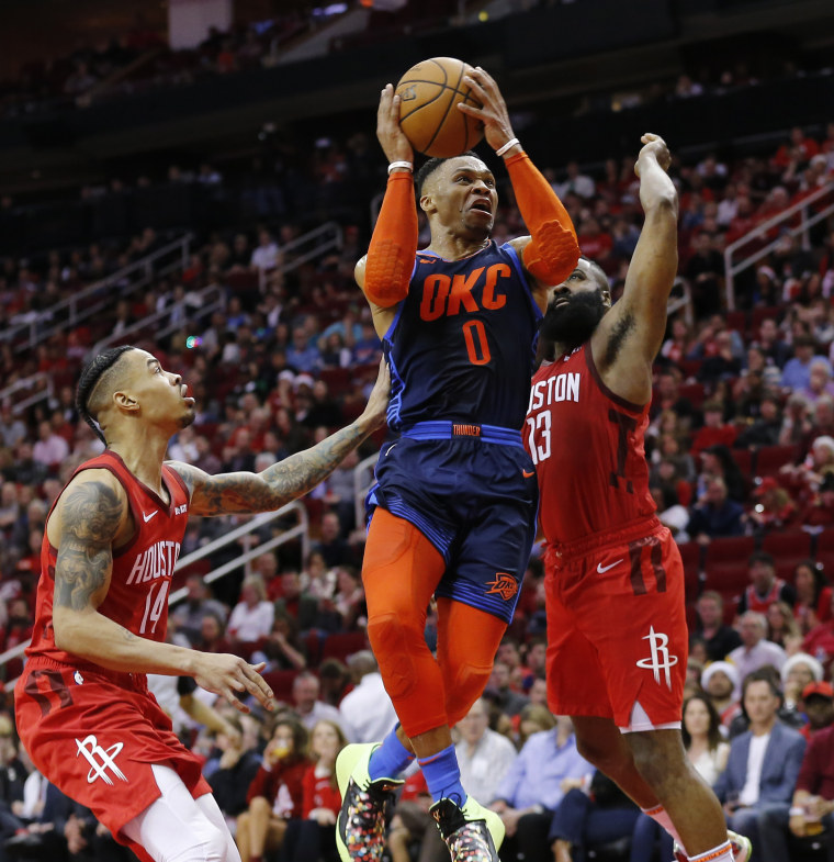 Watch Russell Westbrook and James Harden dance at a Drake concert