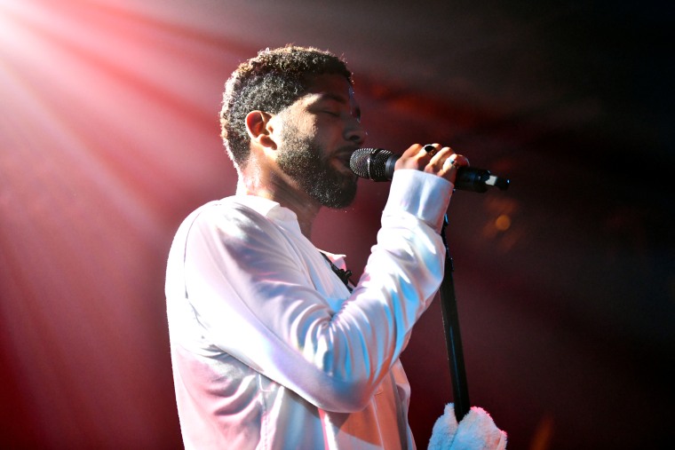 Jussie Smollett performs for first time since brutal attack