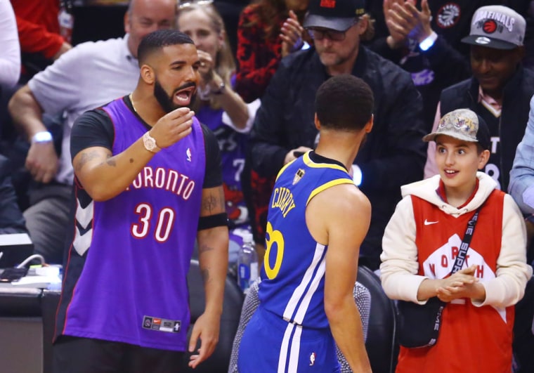 Drake was the center of attention during Game 1 of the NBA Finals