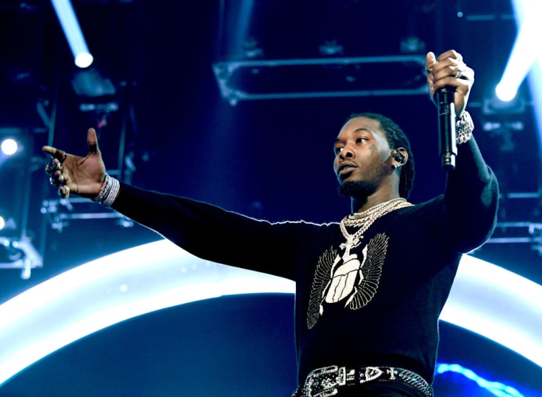Offset livestreamed his run-in with police outside a Trump rally