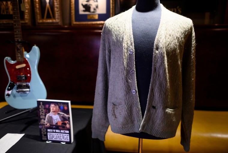 Kurt Cobain’s <i>MTV Unplugged</i> cardigan sold for $334,000 