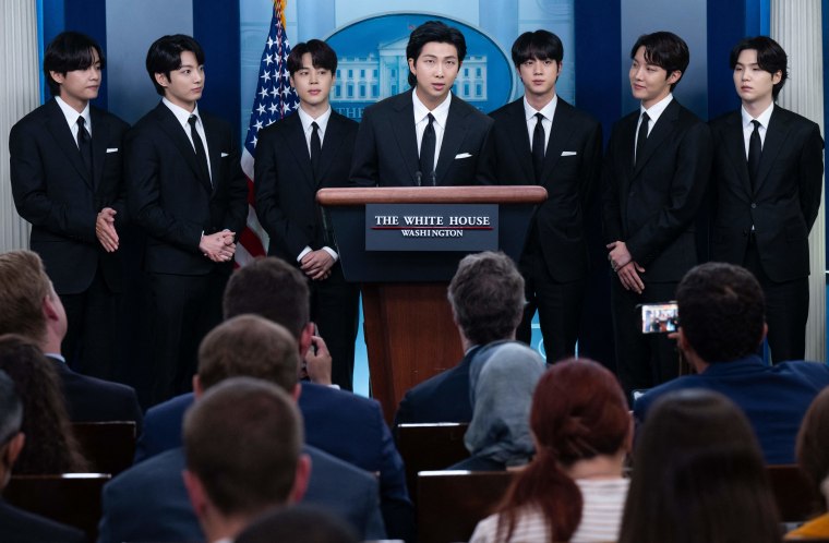 Watch BTS speak out against anti-Asian hate crimes in White House press briefing