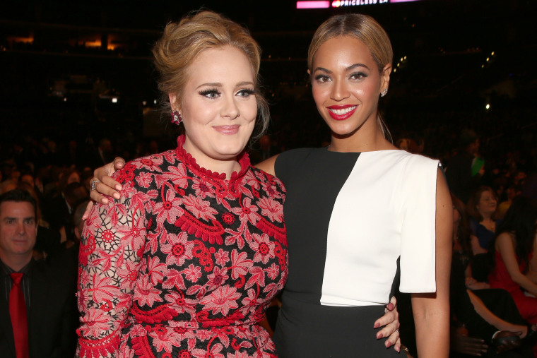 Actually, there is no Beyoncé and Adele collaboration