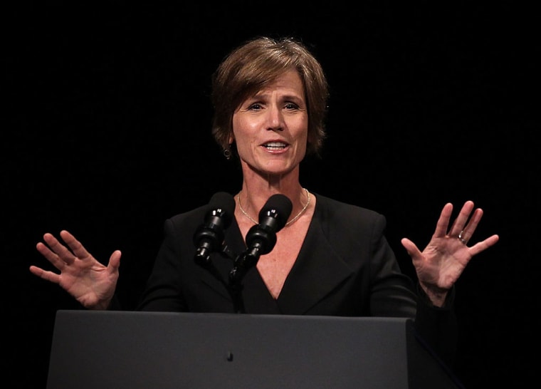 Acting Attorney General Sally Yates Fired After Instructing Justice Department Not To Defend Trump’s Muslim Ban