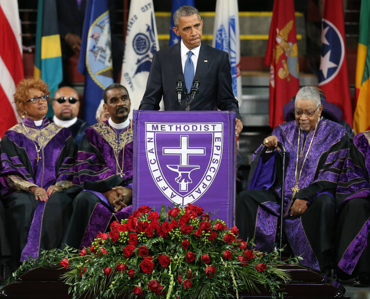 President Obama Paid Tribute To Charleston Shooting Victims By Singing “Amazing Grace”